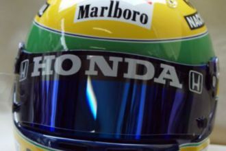 Ayrton Senna modifié sur Arai sk5